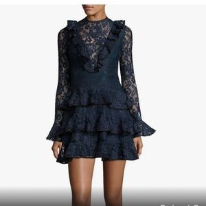 Alexis sz L blue lace dress
